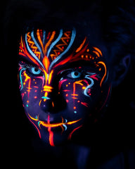 White UV I-Glow Halloween Coloured Contact Lenses (Neon)