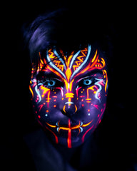 White UV I-Glow Halloween Coloured Contact Lenses (Neon)