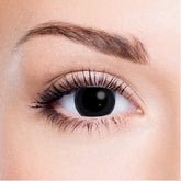 17MM Mini Sclera Black - (Blind Lens with No Pupil Cut Out)