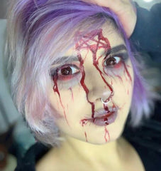 Black Contract Halloween contact lenses