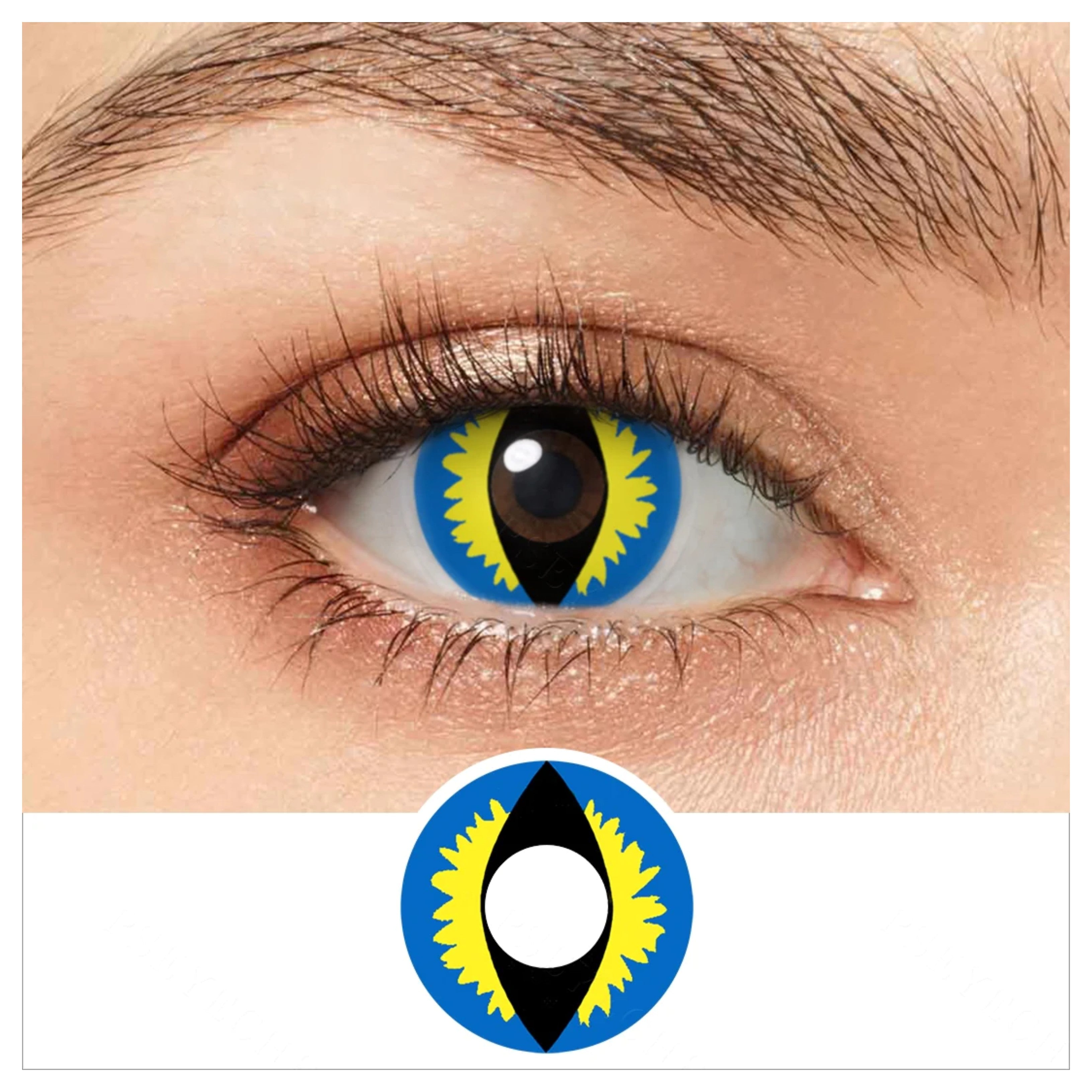 Blue Dragon Eye Halloween Contacts