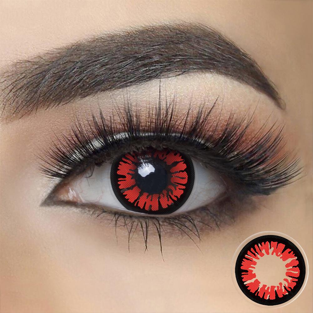 Glamor Red Halloween Contacts