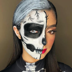 Glass White Halloween Contact Lenses