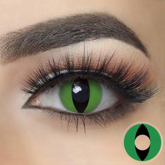 Green Cat Halloween Contacts