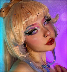 Kokomi Cosplay Violet Galaxy Contacts