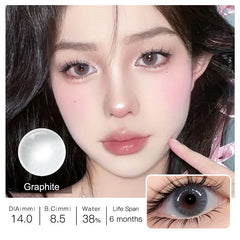 Hidrocor Graphite Colored Contacts