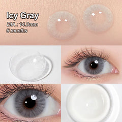 Hidrocor Icy Gray Colored Contacts
