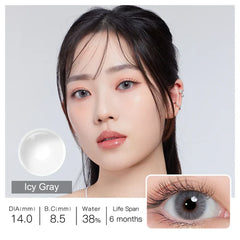 Hidrocor Icy Gray Colored Contacts