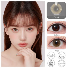 Hidrocor Ochre Brown Colored Contacts