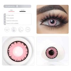 Pink Vampire Halloween Contacts