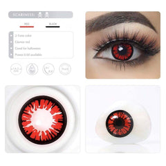 Glamor Red Halloween Contacts
