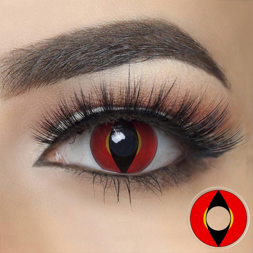 Red Dragon Eye Halloween Contacts