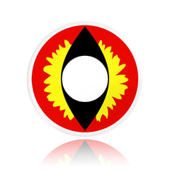 Red Lizard Halloween Contacts