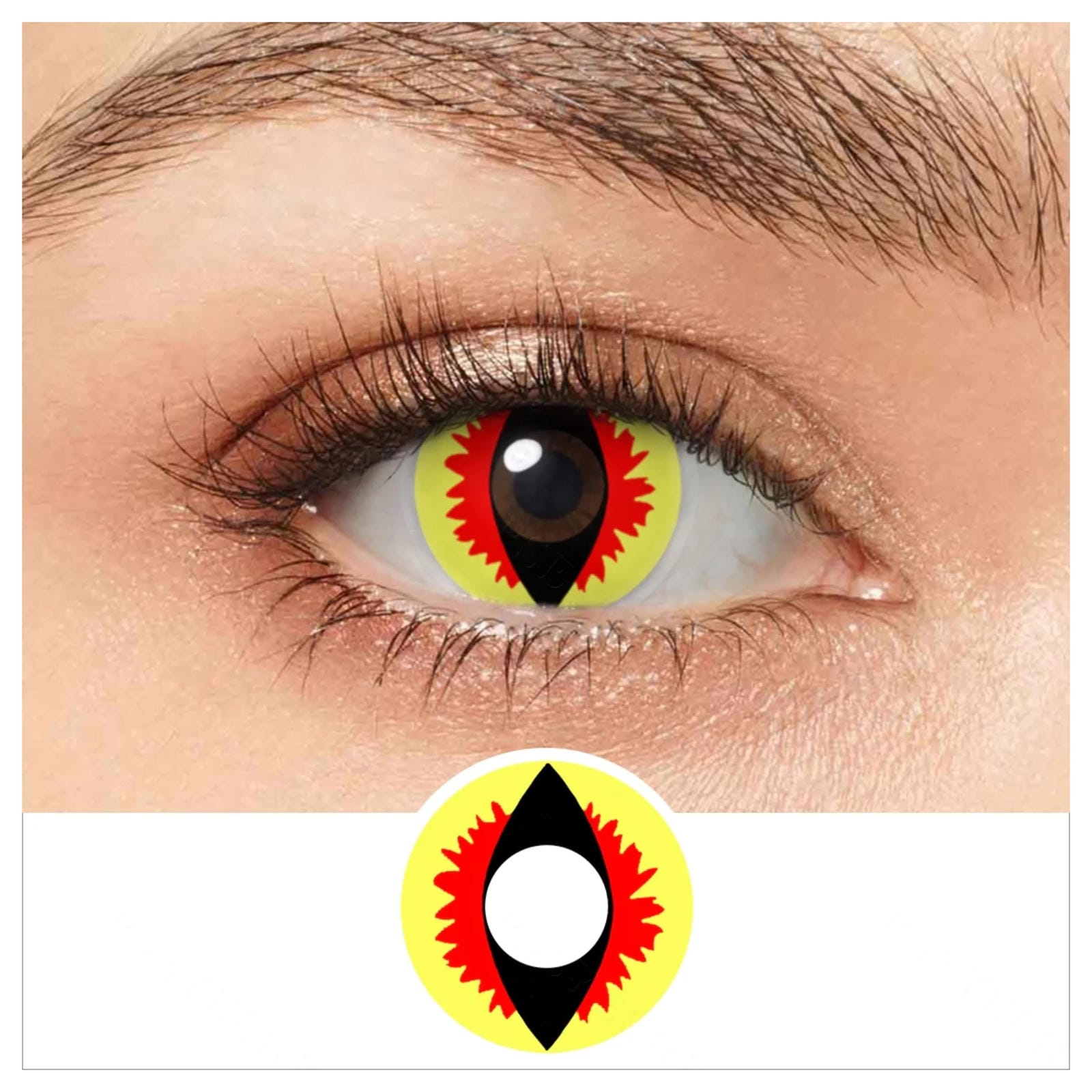 Yellow Dragon Eye Contacts