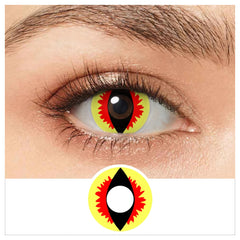 Yellow Dragon Eye Contacts