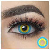 Blue Yellow Circle Halloween Cosplay Contacts