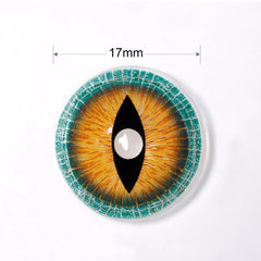 17mm Brown Lizard Mini Sclera Contacts