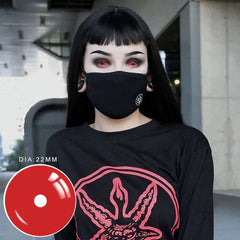 22MM Full Eye Red Sclera