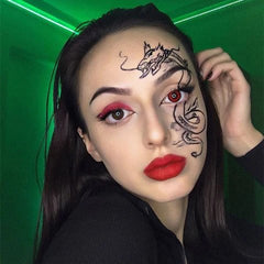 Glamor Red Halloween Contacts