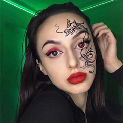 Glamor Red Halloween Contacts