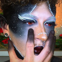 Red Crack Halloween Contacts