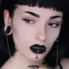 Red Rim Halloween Contacts