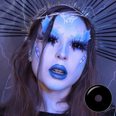 17mm Black Mini Sclera (With Pupil Cutout)