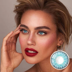 3 Tone Brilliant Blue Colored Contacts