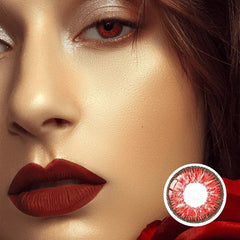 Nonno Deep Red Coloured Contacts