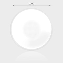 All White Mesh Full Eye 22mm Sclera