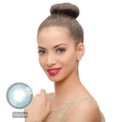 Hidrocharme Marine Blue Coloured Contacts