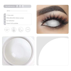 17mm Blind White Mini Sclera