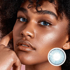 Hidrocharme Marine Blue Coloured Contacts