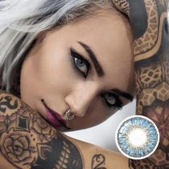3 Tone True Sapphire Colored Contacts