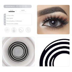 Black Spiral Halloween Contacts