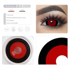 17mm Red and Black Mini Sclera