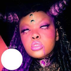 Blind White Full Eye 22mm Sclera