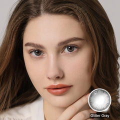 Diamond Glitter Gray Coloured Contacts