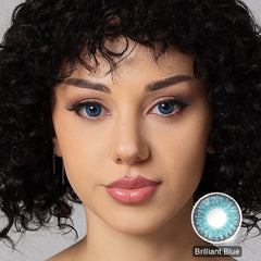 3 Tone Brilliant Blue Colored Contacts