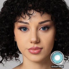 3 Tone Brilliant Blue Colored Contacts