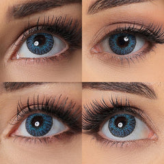 3 Tone Brilliant Blue Colored Contacts