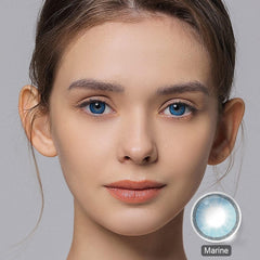 Hidrocharme Marine Blue Coloured Contacts