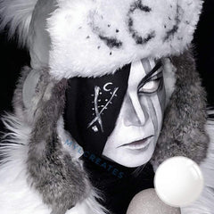 17mm Blind White Mini Sclera