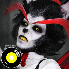 Sith Ichigo Black and Yellow Full Eye 22mm Sclera