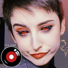 Tokyo Ghoul Black Red Full Eye 22mm Sclera