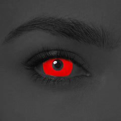 17mm UV Glow Red Mini Sclera Contacts