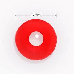 17mm UV Glow Red Mini Sclera Contacts