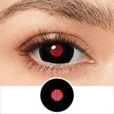 17mm Black Mesh Mini Sclera Contacts