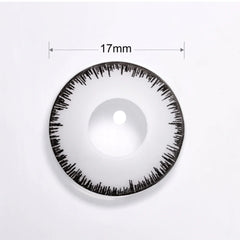 17mm White Werewolf Mini Sclera Contacts