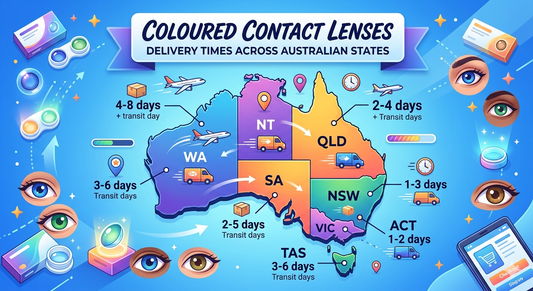 Coloured Contact Lenses Delivery Times Across Australian States